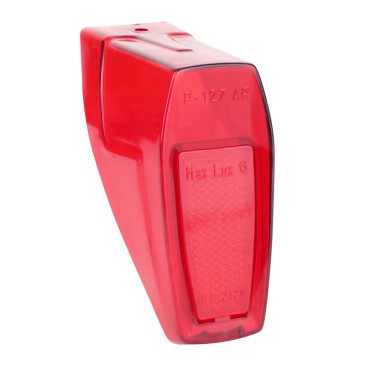 CABOCHON FEU ARRIERE CYCLO ADAPTABLE MBK/MOTOBECANE ROUGE (PERCEE) -SELECTION P2R- 3667385004848