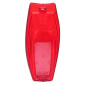 CABOCHON FEU ARRIERE CYCLO ADAPTABLE MBK/MOTOBECANE ROUGE (PERCEE) -SELECTION P2R- 3667385004848