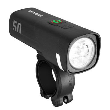 ECLAIRAGE VELO USB AVANT SIGMA AURA 50 LUX (AUTONOMIE 9H MODE STANDARD / 28H MODE ECO ET MODE AUTO) NOIR - HOMOLOGUE - 4016224174805