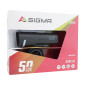 ECLAIRAGE VELO USB AVANT SIGMA AURA 50 LUX (AUTONOMIE 9H MODE STANDARD / 28H MODE ECO ET MODE AUTO) NOIR - HOMOLOGUE - 4016224174805