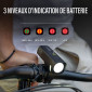ECLAIRAGE VELO USB AVANT SIGMA AURA 50 LUX (AUTONOMIE 9H MODE STANDARD / 28H MODE ECO ET MODE AUTO) NOIR - HOMOLOGUE - 4016224174805