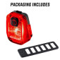 ECLAIRAGE VELO USB ARRIERE SUR TIGE DE SELLE SIGMA HIRO 10 (ECLAIRAGE CONTINU - AUTONOMIE 13H - VISIBLE A 500m) NOIR 4016224150601