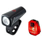 ECLAIRAGE VELO USB KIT SIGMA BUSTER 150 LUMEN /NYTE 10 ECLAIRAGE FIXE ET CLIGNOTANT (AUTONOMIE AVANT 14,5H / ARRIERE 33H) NOIR 4016224191802