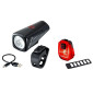 ECLAIRAGE VELO USB KIT SIGMA BUSTER 150 LUMEN /NYTE 10 ECLAIRAGE FIXE ET CLIGNOTANT (AUTONOMIE AVANT 14,5H / ARRIERE 33H) NOIR 4016224191802