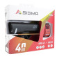 ECLAIRAGE VELO USB KIT SIGMA AURA 40 LUX/HIRO 10 (AUTONOMIE AVANT 9H MODE STANDARD ET 29H MODE ECO / ARRIERE 13H) NOIR - HOMOLOGUE - 4016224174751