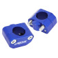 HANDLEBAR RISER-STARBAR-ALUMINIUM-UNIVERSAL Ø 28,6mm BLUE (PAIR) 3700948149829