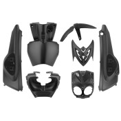 CARROSSERIE/CARENAGE SCOOT ADAPTABLE MBK 50 STUNT/YAMAHA 50 SLIDER NOIR MAT (7 PIECES) -P2R- 3700948308318