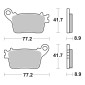 PLAQUETTE DE FREIN BREMBO POUR HONDA 600 CBR RR 2007> AR, 1000 CBR RR FIREBLADE 2006>2022 AR/YAMAHA 1000 YZF-R1 2015> AR, YZF-R6 2017> AR (ROUTE METAL FRITTE) -07HO59SP- 8020584635629