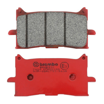 PLAQUETTE DE FREIN BREMBO POUR HONDA 1100 CRF L AFRICA TWIN 2020> AV, 650 CBR R 2019> AV, 125 CB R 2018> AV, 750 X-ADV 2017> AV, 750 FORZA 2021> AV (ROUTE METAL FRITTE) -07HO62SA- 8020584635681