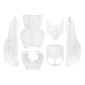 CARROSSERIE/CARENAGE SCOOT ADAPTABLE MBK 50 STUNT/YAMAHA 50 SLIDER BLANC BRILLANT (6 PIECES) -P2R- 3700948305973