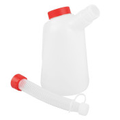 BROC/DOSEUR EN POLYETHYLENE GRADUE TRANSPARENT 1L AVEC BEC FLEXIBLE (VENDU A L'UNITE) -P2R- 3700948308349