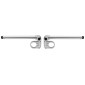 GUIDON MOTO ROUTE TOMMASELLI CAFE RACER BRACELET ALU DIAM 52 mm ARGENT (PAIRE) 8033900007710