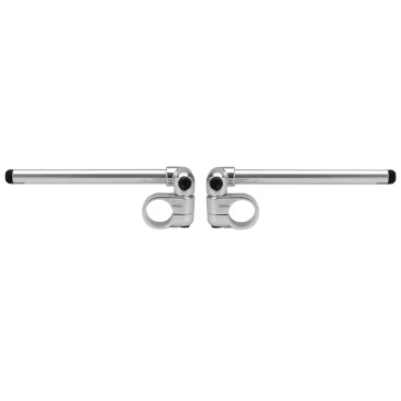 GUIDON MOTO ROUTE TOMMASELLI CAFE RACER BRACELET ALU DIAM 52 mm ARGENT (PAIRE) 8033900007710