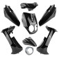 CARROSSERIE/CARENAGE SCOOT ADAPTABLE MBK 50 OVETTO 2011> COMPTEUR DIGITAL/YAMAHA 50 NEOS 2011> COMPTEUR DIGITAL NOIR BRILLANT (KIT 8 PIECES) -P2R- 3700948306024