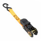 SANGLE A CLIQUET AVEC CROCHET P2R LARGEUR 25mm LONGUEUR 4M ORANGE (VENDU A LA PAIRE) 3700948310465
