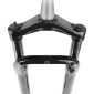 FOURCHE VTT / FAT BIKE 26" NOIR TAPERED CONIQUE (PIVOT 1"1/8 HAUT ET 1,5" BAS) -COMPATIBLE BRAGA- 3667385005630