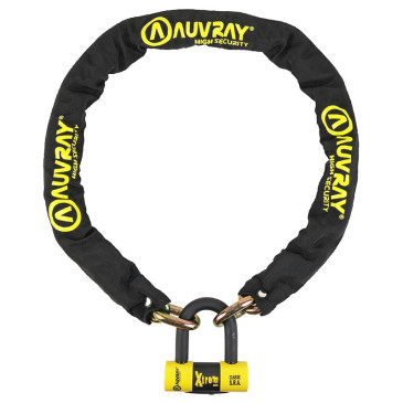 ANTIVOL A CHAINE AUVRAY XTREM 1.40M MAILLON DIAM 13.5mm AVEC U XTREM MINI 52x65mm (DIAM 16mm) (CLASSE SRA CHAINE + U) 3700807707993