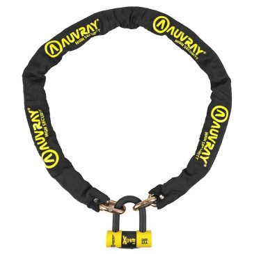 ANTIVOL A CHAINE AUVRAY XTREM 1.70M MAILLON DIAM 13.5mm AVEC U XTREM MINI 52x65mm (DIAM 16mm) (CLASSE SRA CHAINE + U) 3700807708068