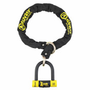 ANTIVOL A CHAINE AUVRAY XTREM LASSO 1.20M MAILLON DIAM 13.5 mm AVEC U XTREM MEDIUM 85x100mm (DIAM 18mm) (CLASSE SRA CHAINE + U) 3700807700819