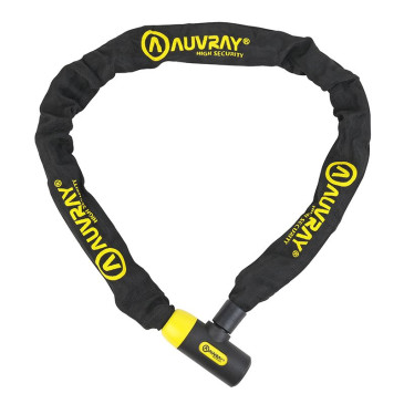 ANTIVOL A CHAINE AUVRAY C.BLOC A SERRURE INTEGREE 1.20M LASSO MAILLON DIAM 10mm 3700807700079