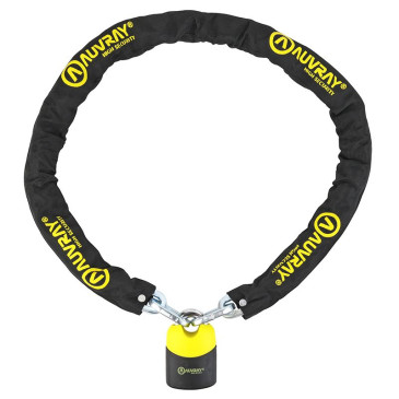 ANTITHEFT- CHAIN LOCK AUVRAY K.BLOCK 1.50M - LINK Ø 10mm -WITH SAFETY LOCK 74x112mm 3700807708334