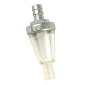 FILTRE A ESSENCE CONIQUE ACIER DIAM 8 mm TRANSPARENT/ARGENT (VENDU A L'UNITE) -OMG- 3667385000994