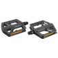 PEDALE VTT NEWTON CARBONE INJECTE NOIR 9/16" ROULEMENT DU DOUBLE REFLECTEUR (PAIRE) 100x98.8x21.2 mm 3700948310175