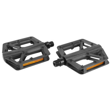 PEDALE VTT NEWTON CARBONE INJECTE NOIR 9/16" ROULEMENT DU DOUBLE REFLECTEUR (PAIRE) 100x98.8x21.2 mm 3700948310175