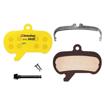 PLAQUETTE DE FREIN VTT SRAM MAVEN ULTIMATE, SILVER, BRONZE (SWISSSTOP ORGANIC - DISC 36RS) (PAIRE SUR CARTE) 7640121225680