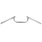 GUIDON MOTO ROUTE TOMMASELLI CONDOR ACIER DIAM 22 mm LONG 646 mm HAUT 52 mm CHROME SANS BARRE DE RENFORT 8033900009912