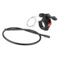 FOURCHE VTT 27.5 " ZOOM VAXA 28 NOIR REGLABLE/BLOCABLE AU GUIDON DEB. 100MM PIVOT LISSE 295mm CONIQUE 1" 1/2 -1''1/8-28,6 EXTERIEUR COMPATIBLE DISQUE 3700948106426