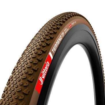 PNEU GRAVEL 700 X 40 VITTORIA TERRENO T50 MIXED ENDURANCE GRAPHENE 2.0 NOIR/MARRON TUBELESS READY TS (40-622) 8022530037556