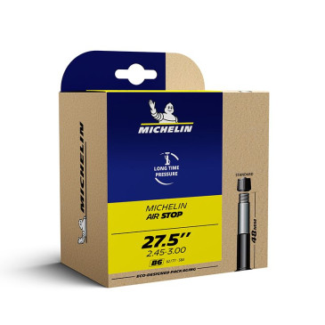 CHAMBRE A AIR VELO 27.5 x 2.40-3.00 MICHELIN B6 VALVE STANDARD 34mm(60/77X584) (OFFRE SPECIALE) 3528709355858