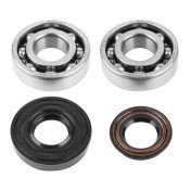 BEARING FOR CRANKSHAFT+SEALS FOR SCOOT P2R FOR MBK 50 BOOSTER, NITRO/YAMAHA 50 BWS, AEROX/APRILIA 50 SR/CPI 50 ARAGON/GENERIC 50 IDEO/KEEWAY 50 FOCUS (KIT 6204 NTN STEEL C4) 3700948021835