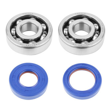 BEARING FOR CRANKSHAFT+SEALS FOR 50CC MOTORBIKE POLINI FOR MINARELLI 50 AM6/MBK 50 X-POWER/YAMAHA 50 TZR/PEUGEOT 50 XPS, XR6/RIEJU 50 RS1, SMX/BETA 50 RR (KIT 282.0003) 8054705085284