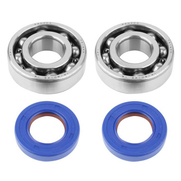 BEARING FOR CRANKSHAFT+SEALS FOR 50CC MOTORBIKE POLINI FOR DERBI 50 SENDA, GPR/GILERA 50 SMT, RCR (ENGINE EURO 2 + EURO 3) 8054705085291