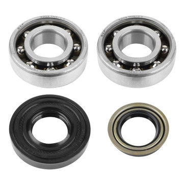BEARING FOR CRANKSHAFT+SEALS FOR SCOOT P2R FOR MBK 50 BOOSTER, NITRO/YAMAHA 50 BWS, AEROX/APRILIA 50 SR/CPI 50 ARAGON/GENERIC 50 IDEO/KEEWAY 50 FOCUS (KIT 6204 SKF POLYAMIDE) 3701213410439
