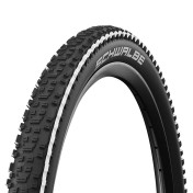 PNEU VTT 27.5 X 2.25 SCHWALBE RAPID BOB NOIR BANDE BLANCHE TR (57-584) RENFORT K-GUARD POUR ROUE ARRIERE 4026495848596