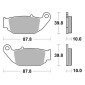 PLAQUETTE DE FREIN BREMBO POUR CF MOTO 450 NK 2024> AR/HONDA 300 CRF L 2021 AR, 125 CBR R 2018> AR/SUZUKI 125 GSX-R 2017> AR (ROUTE METAL FRITTE) -07HO61SD- 8020584635650