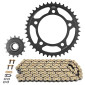KIT CHAINE ADAPTABLE HONDA 500 CB F ABS 2013>2021 520 15x41 (DIAM COURONNE 112/138/12.5) (DEMULTIPLICATION ORIGINE) -JT SPROCKETS/DID- 3667385005487
