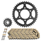 KIT CHAINE ADAPTABLE KAWASAKI 750 Z750 2004>2014 520 15x43 (DIAM COURONNE 80/104/10.5) (DEMULTIPLICATION ORIGINE) -JT SPROCKETS/DID- 3667385005494