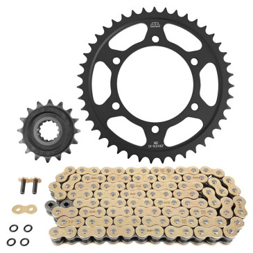 KIT CHAINE ADAPTABLE YAMAHA 700 MT-07 ABS 2014> 525 16x43 (DIAM COURONNE 110/130/10.5) (DEMULTIPLICATION ORIGINE) -JT SPROCKETS/DID- 3667385005609