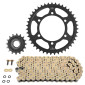 KIT CHAINE ADAPTABLE YAMAHA 700 MT-07 ABS 2014> 525 16x43 (DIAM COURONNE 110/130/10.5) (DEMULTIPLICATION ORIGINE) -JT SPROCKETS/DID- 3667385005609
