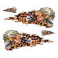 AUTOCOLLANT/STICKER LETHAL THREAT EXPLODING SKULL (150x200mm) (LT88042) 3700948158357