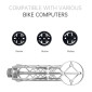 SUPPORT GPS / COMPTEUR 3D TITANE FIXATION POUR CINTRE SPECIALIZED SL8, SL7 COMPATIBLE GARMIN 1050 13g (LIVRE AVEC SUPPORT GARMIN, BRYTON, WAHOO) -NEWTON- 3667385003995