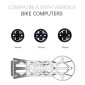 SUPPORT GPS / COMPTEUR 3D TITANE FIXATION POUR CINTRE SPECIALIZED ROVAL COMPATIBLE GARMIN 1050 14.9g (LIVRE AVEC SUPPORT GARMIN, BRYTON, WAHOO) -NEWTON- 3667385004022