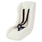 REDUCTEUR PORTE BEBE/SIEGE ENFANT POLISPORT PELICAN BLANC FINITION POLAIRE FIXATION 5 POINTS SECURITE MAXIMALE COMPATIBLE REMORQUE, POUSSETTES, VELO CARGO -poids maxi 15kgs- 5604415172199