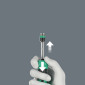 TOURNEVIS PORTE EMBOUT WERA 818 20 RA-R 1/4 NOIR/VERT AVEC PORTE EMBOUT RAPIDAPTOR, RESERVE D'EMBOUT INTEGREE (FONCTION CLIQUET, LAME TELESCOPIQUE) -MARQUE ALLEMANDE POUR LES ATELIERS- 4013288233981