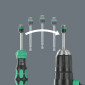TOURNEVIS PORTE EMBOUT WERA 818 20 RA-R 1/4 NOIR/VERT AVEC PORTE EMBOUT RAPIDAPTOR, RESERVE D'EMBOUT INTEGREE (FONCTION CLIQUET, LAME TELESCOPIQUE) -MARQUE ALLEMANDE POUR LES ATELIERS- 4013288233981
