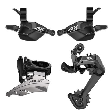GROUPE / TRANSMISSION VTT LTWOO 2X12V. AX SERIES (DERAILLEURS AVANT ET ARRIERE - MANETTES DROITE ET GAUCHE) 3700948310656